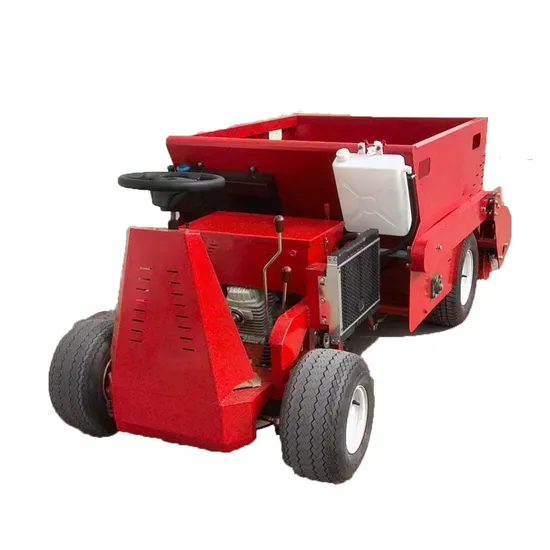 Versatile Four-Wheel Sand Filling and Lawn Combing Machine for Large Lawns